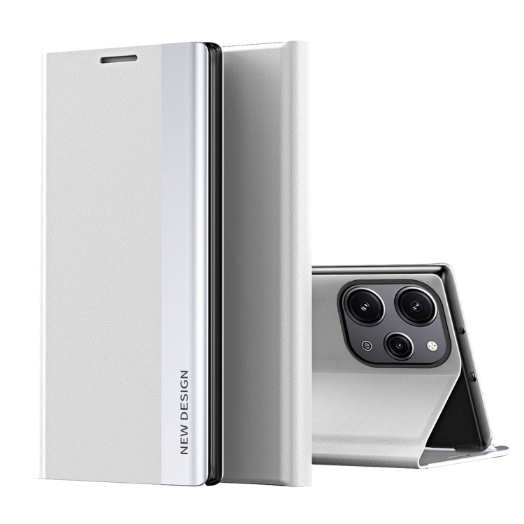 Side Electroplated Adsorption Leather Phone Case, For Xiaomi Redmi 13C, For Xiaomi Redmi Note 13 Pro+, For Xiaomi 13T Pro, For Xiaomi Redmi Note 12S, For Xiaomi Redmi Note 12 4G, For Redmi Note 15 Pro+ Global 163.3mm