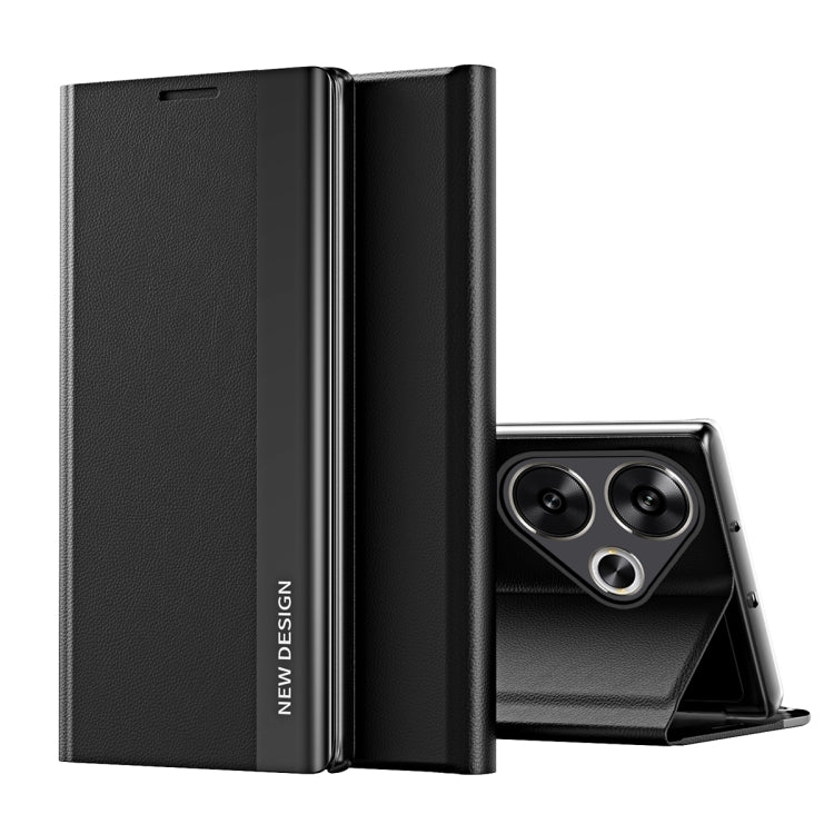 Side Electroplated Adsorption Leather Phone Case, For Xiaomi Redmi 14C, For Xiaomi Poco F6, For Xiaomi Poco F6 Pro, For Xiaomi Redmi Note 13 Pro 4G, For Xiaomi 14 Pro, For Xiaomi 14