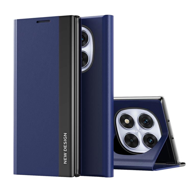 Side Electroplated Adsorption Leather Phone Case, For Redmi Note 14 4G 163.25mm, For Xiaomi Redmi Note 14 5G, For Xiaomi Redmi Note 14 Pro+ 5G, For Xiaomi Redmi Note 14 Pro 5G, For Xiaomi 14T Pro, For Xiaomi 14T