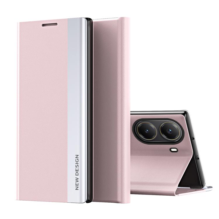 Side Electroplated Adsorption Leather Phone Case, For Xiaomi 17T Pro 5G, For Xiaomi 17T 5G, For Redmi Note 15 Pro 5G Global 163.6mm, For Xiaomi 15T Pro, For Xiaomi 15T, For Xiaomi Poco X7 Pro