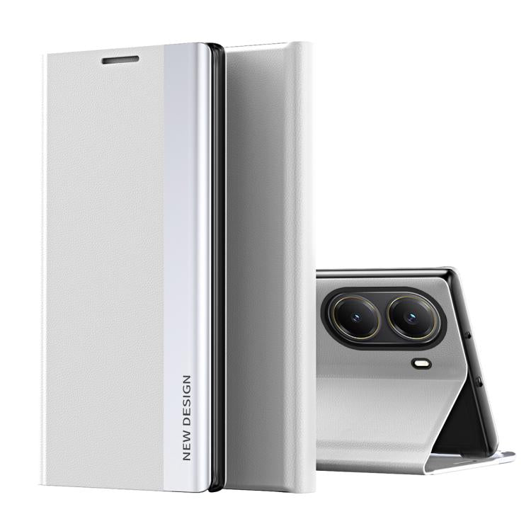 Side Electroplated Adsorption Leather Phone Case, For Xiaomi 17T Pro 5G, For Xiaomi 17T 5G, For Redmi Note 15 Pro 5G Global 163.6mm, For Xiaomi 15T Pro, For Xiaomi 15T, For Xiaomi Poco X7 Pro