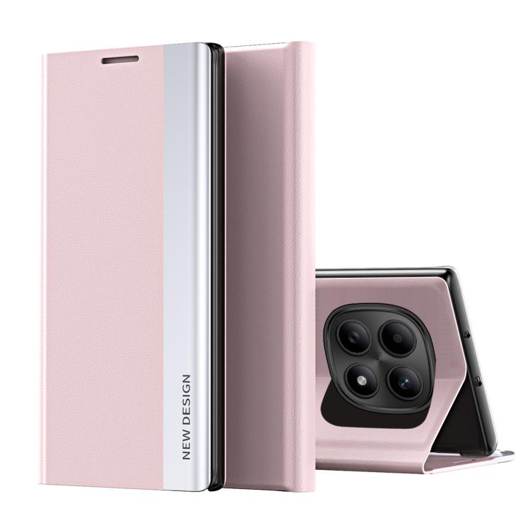 Side Electroplated Adsorption Leather Phone Case, For Redmi Note 15 4G / 5G Global 164mm