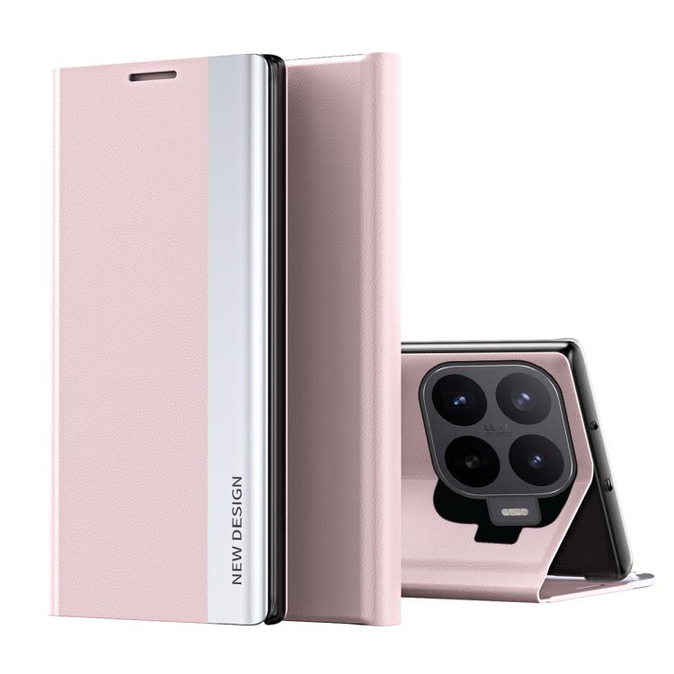 Side Electroplated Adsorption Leather Phone Case, For Xiaomi 17T Pro 5G, For Xiaomi 17T 5G, For Redmi Note 15 Pro 5G Global 163.6mm, For Xiaomi 15T Pro, For Xiaomi 15T, For Xiaomi Poco X7 Pro