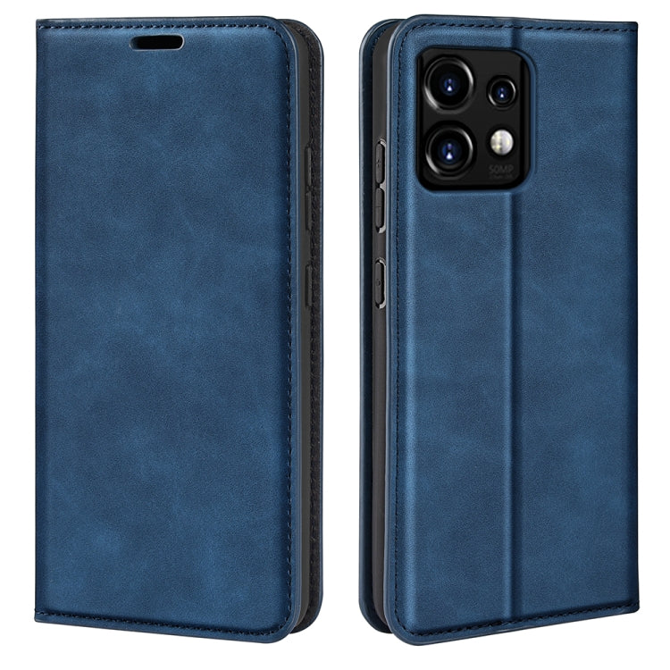 Retro-skin Magnetic Suction Leather Phone Case, For Motorola Moto G14, For Motorola Moto X40 Pro