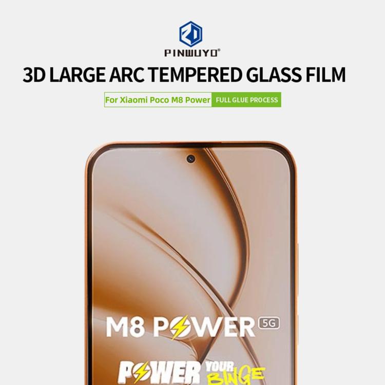 PINWUYO 9H 3D Full Screen Explosion-proof Tempered Glass Film, For Xiaomi Poco M8 Power 5G, For Xiaomi Poco F8 Pro Unlock, For Xiaomi 17 Ultra Unlock, For Xiaomi Poco F8 Ultra Unlock, For Xiaomi 17 Pro Max Unlock, For Xiaomi 17 / 17 Pro Unlock         ...