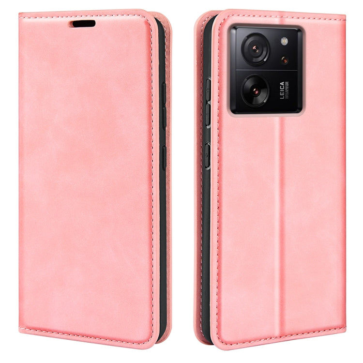 Retro-skin Magnetic Suction Leather Phone Case, For Xiaomi Redmi 13C, For Xiaomi Redmi Note 13 Pro+, For Xiaomi Redmi Note 13 Pro 5G, For Xiaomi Redmi K70, For Xiaomi 13T