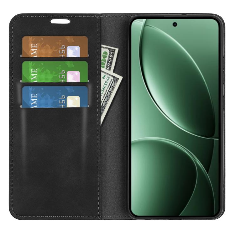 Retro-skin Magnetic Suction Leather Phone Case, For Redmi K80 / Poco F7 Pro
