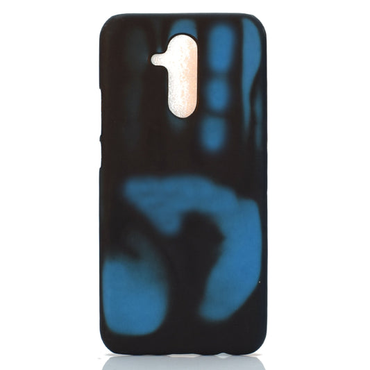 Paste Skin + PC Thermal Sensor Discoloration Case for Huawei Mate 20 Lite, Black blue, Black red, Black green, Red yellow