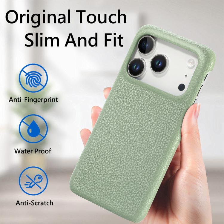 Litchi Oil Edge Leather Back Phone Case, For iPhone 18 Pro, For iPhone 15 Pro Max, For iPhone 15 Pro, For iPhone 15 Plus
