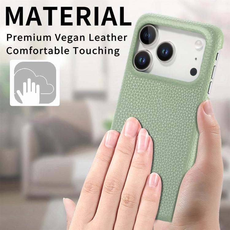 Litchi Oil Edge Leather Back Phone Case, For iPhone 18 Pro, For iPhone 15 Pro Max, For iPhone 15 Pro, For iPhone 15 Plus