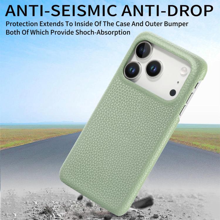 Litchi Oil Edge Leather Back Phone Case, For iPhone 18 Pro, For iPhone 15 Pro Max, For iPhone 15 Pro, For iPhone 15 Plus