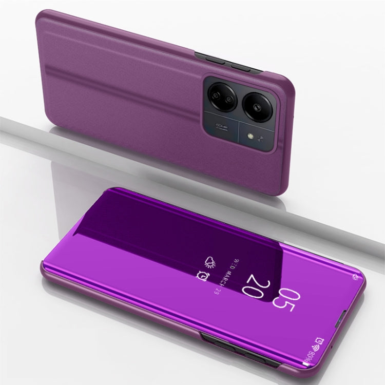 Plated Mirror Horizontal Flip Leather Phone Case with Holder, For Xiaomi Redmi 13C, For Xiaomi Redmi Note 13 Pro+, For Xiaomi 13T Pro, For Xiaomi Redmi Note 12 4G, For Redmi Note 15 Pro+ Global 163.3mm, For Redmi Note 15 4G / 5G Global 164mm