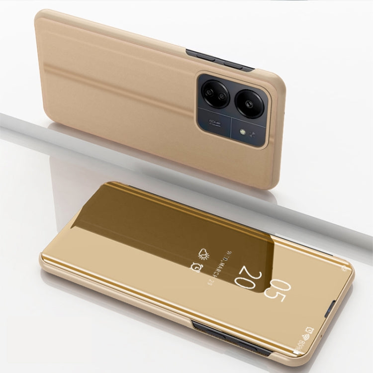 Plated Mirror Horizontal Flip Leather Phone Case with Holder, For Xiaomi Redmi 13C, For Xiaomi Redmi Note 13 Pro+, For Xiaomi 13T Pro, For Xiaomi Redmi Note 12 4G, For Redmi Note 15 Pro+ Global 163.3mm, For Redmi Note 15 4G / 5G Global 164mm