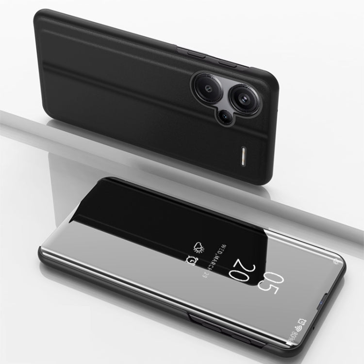 Plated Mirror Horizontal Flip Leather Phone Case with Holder, For Xiaomi Redmi 13C, For Xiaomi Redmi Note 13 Pro+, For Xiaomi 13T Pro, For Xiaomi Redmi Note 12 4G, For Redmi Note 15 Pro+ Global 163.3mm, For Redmi Note 15 4G / 5G Global 164mm