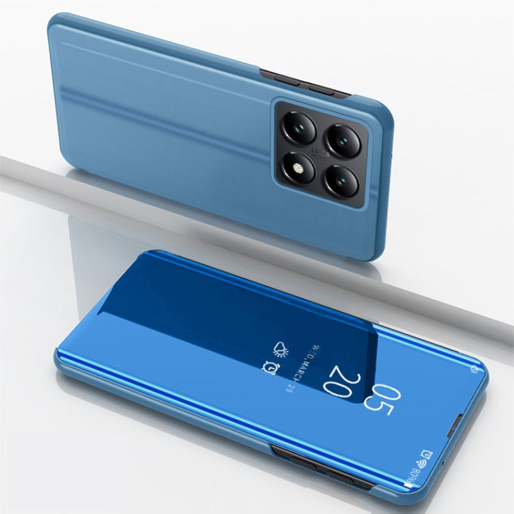 Plated Mirror Horizontal Flip Leather Phone Case with Holder, For Xiaomi  Poco X7 Pro, For Redmi Note 14 4G 163.25mm, For Xiaomi Redmi Note 14 5G, For Xiaomi Redmi Note 14 Pro+ 5G, For Xiaomi Redmi Note 14 Pro 5G, For Xiaomi 14T Pro
