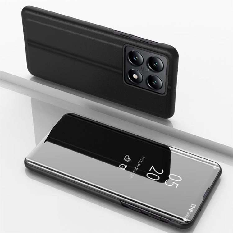 Plated Mirror Horizontal Flip Leather Phone Case with Holder, For Xiaomi  Poco X7 Pro, For Redmi Note 14 4G 163.25mm, For Xiaomi Redmi Note 14 5G, For Xiaomi Redmi Note 14 Pro+ 5G, For Xiaomi Redmi Note 14 Pro 5G, For Xiaomi 14T Pro