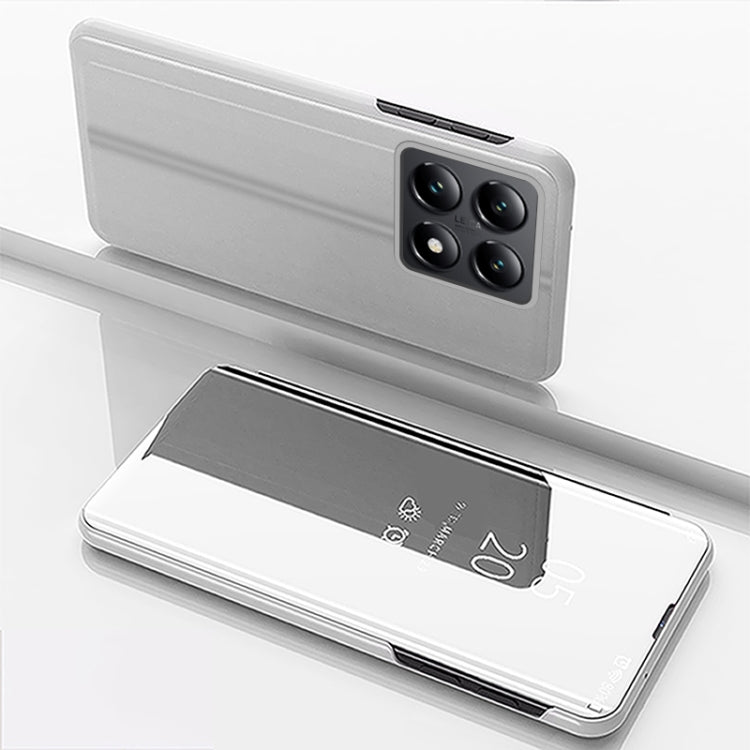 Plated Mirror Horizontal Flip Leather Phone Case with Holder, For Xiaomi  Poco X7 Pro, For Redmi Note 14 4G 163.25mm, For Xiaomi Redmi Note 14 5G, For Xiaomi Redmi Note 14 Pro+ 5G, For Xiaomi Redmi Note 14 Pro 5G, For Xiaomi 14T Pro