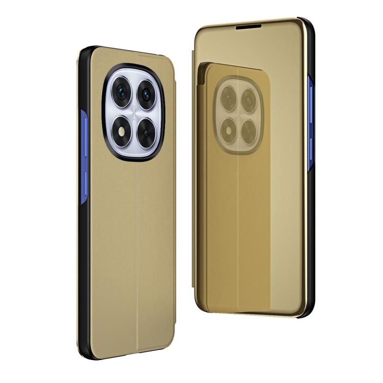 Plated Mirror Horizontal Flip Leather Phone Case with Holder, For Xiaomi  Poco X7 Pro, For Redmi Note 14 4G 163.25mm, For Xiaomi Redmi Note 14 5G, For Xiaomi Redmi Note 14 Pro+ 5G, For Xiaomi Redmi Note 14 Pro 5G, For Xiaomi 14T Pro