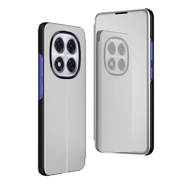Plated Mirror Horizontal Flip Leather Phone Case with Holder, For Xiaomi  Poco X7 Pro, For Redmi Note 14 4G 163.25mm, For Xiaomi Redmi Note 14 5G, For Xiaomi Redmi Note 14 Pro+ 5G, For Xiaomi Redmi Note 14 Pro 5G, For Xiaomi 14T Pro