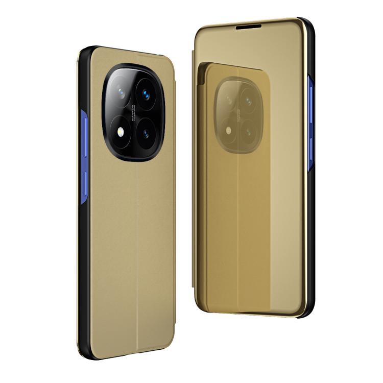 Plated Mirror Horizontal Flip Leather Phone Case with Holder, For Xiaomi  Poco X7 Pro, For Redmi Note 14 4G 163.25mm, For Xiaomi Redmi Note 14 5G, For Xiaomi Redmi Note 14 Pro+ 5G, For Xiaomi Redmi Note 14 Pro 5G, For Xiaomi 14T Pro