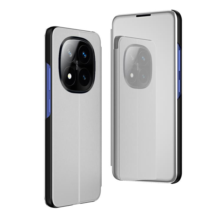 Plated Mirror Horizontal Flip Leather Phone Case with Holder, For Xiaomi  Poco X7 Pro, For Redmi Note 14 4G 163.25mm, For Xiaomi Redmi Note 14 5G, For Xiaomi Redmi Note 14 Pro+ 5G, For Xiaomi Redmi Note 14 Pro 5G, For Xiaomi 14T Pro