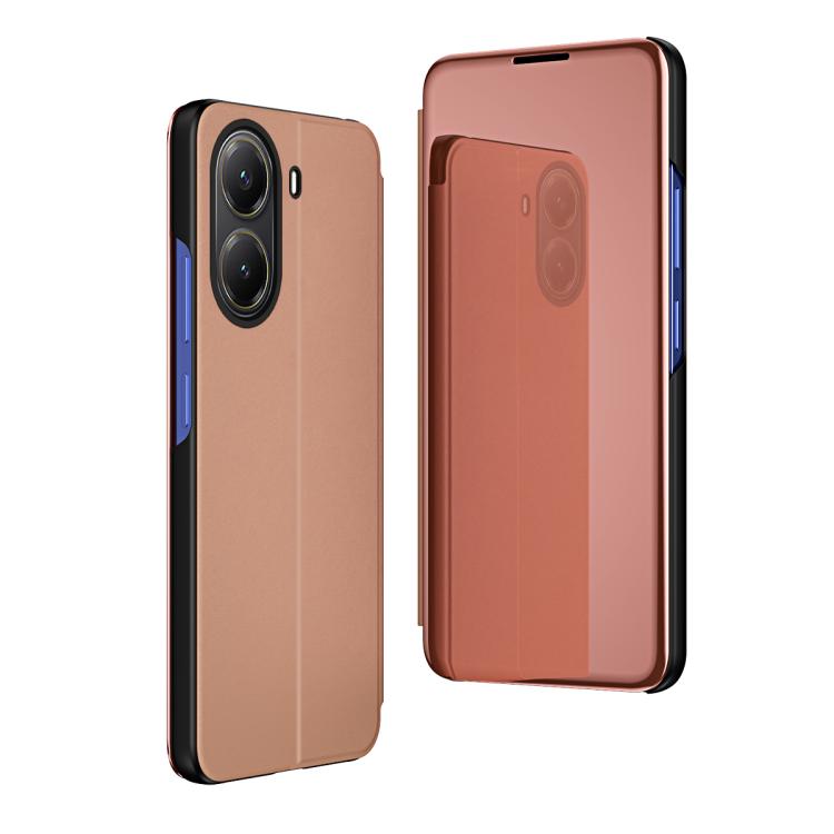 Plated Mirror Horizontal Flip Leather Phone Case with Holder, For Xiaomi  Poco X7 Pro, For Redmi Note 14 4G 163.25mm, For Xiaomi Redmi Note 14 5G, For Xiaomi Redmi Note 14 Pro+ 5G, For Xiaomi Redmi Note 14 Pro 5G, For Xiaomi 14T Pro