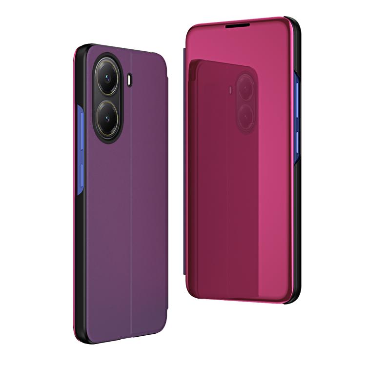 Plated Mirror Horizontal Flip Leather Phone Case with Holder, For Xiaomi  Poco X7 Pro, For Redmi Note 14 4G 163.25mm, For Xiaomi Redmi Note 14 5G, For Xiaomi Redmi Note 14 Pro+ 5G, For Xiaomi Redmi Note 14 Pro 5G, For Xiaomi 14T Pro
