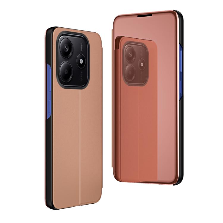 Plated Mirror Horizontal Flip Leather Phone Case with Holder, For Xiaomi 17T Pro 5G, For Xiaomi 17T 5G, For Redmi Note 15 Pro 5G Global 163.6mm, For Xiaomi 15T Pro, For Xiaomi 15T, For Redmi Note 14 4G 164.84mm
