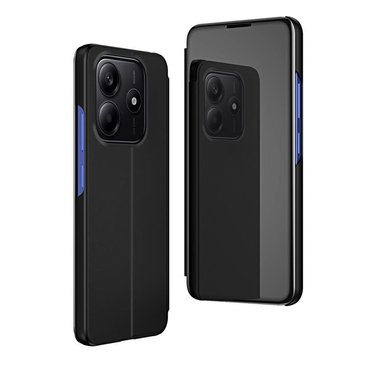Plated Mirror Horizontal Flip Leather Phone Case with Holder, For Xiaomi 17T Pro 5G, For Xiaomi 17T 5G, For Redmi Note 15 Pro 5G Global 163.6mm, For Xiaomi 15T Pro, For Xiaomi 15T, For Redmi Note 14 4G 164.84mm