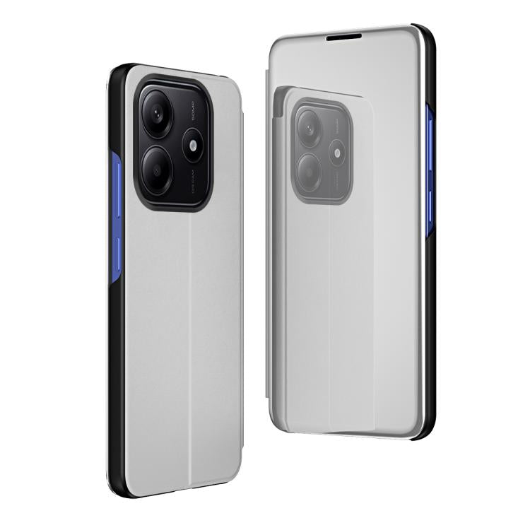 Plated Mirror Horizontal Flip Leather Phone Case with Holder, For Xiaomi 17T Pro 5G, For Xiaomi 17T 5G, For Redmi Note 15 Pro 5G Global 163.6mm, For Xiaomi 15T Pro, For Xiaomi 15T, For Redmi Note 14 4G 164.84mm