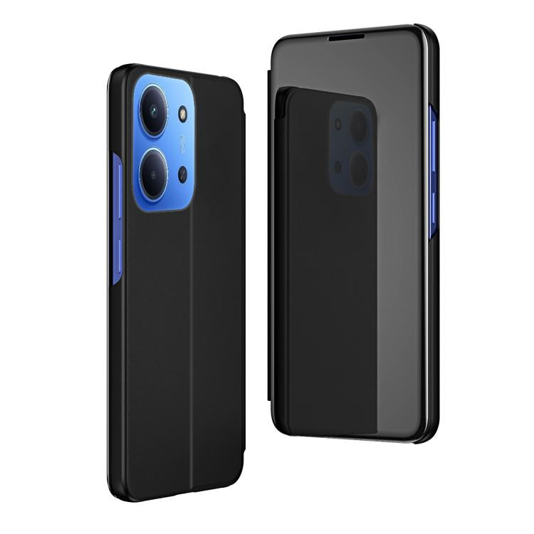 Plated Mirror Horizontal Flip Leather Phone Case with Holder, For Redmi 15C 5G / 4G EU 173mm, For Redmi 15C 5G / 4G Global 171mm