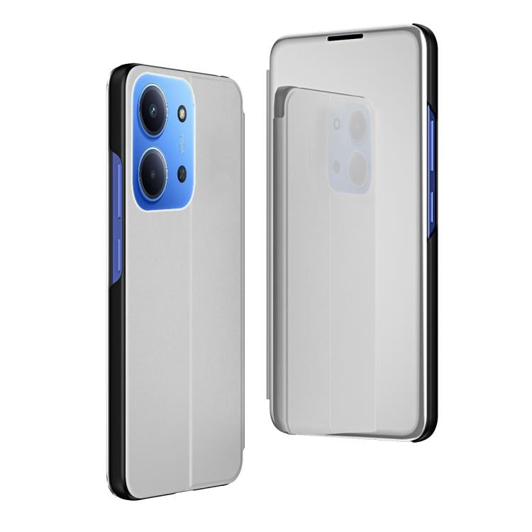 Plated Mirror Horizontal Flip Leather Phone Case with Holder, For Redmi 15C 5G / 4G EU 173mm, For Redmi 15C 5G / 4G Global 171mm