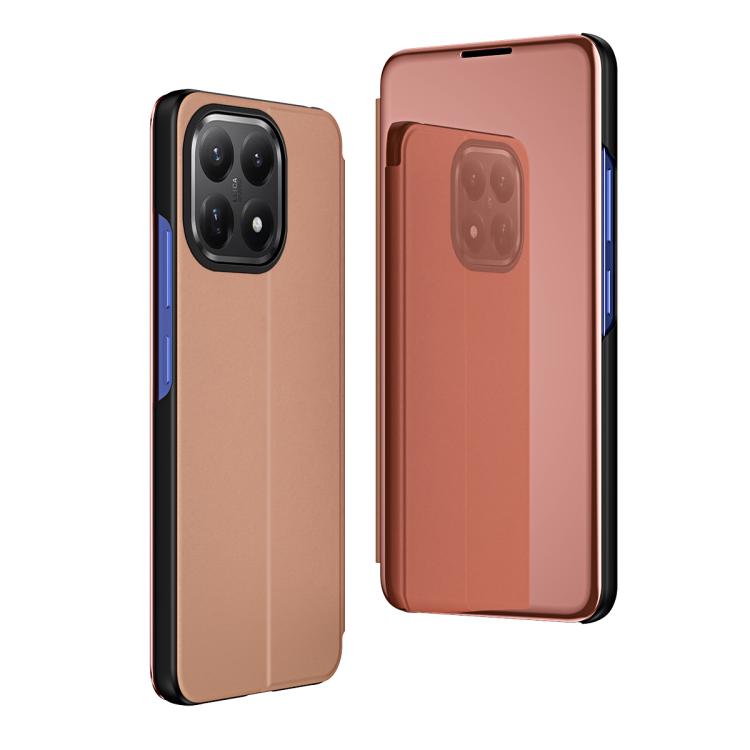 Plated Mirror Horizontal Flip Leather Phone Case with Holder, For Xiaomi 17T Pro 5G, For Xiaomi 17T 5G, For Redmi Note 15 Pro 5G Global 163.6mm, For Xiaomi 15T Pro, For Xiaomi 15T, For Redmi Note 14 4G 164.84mm