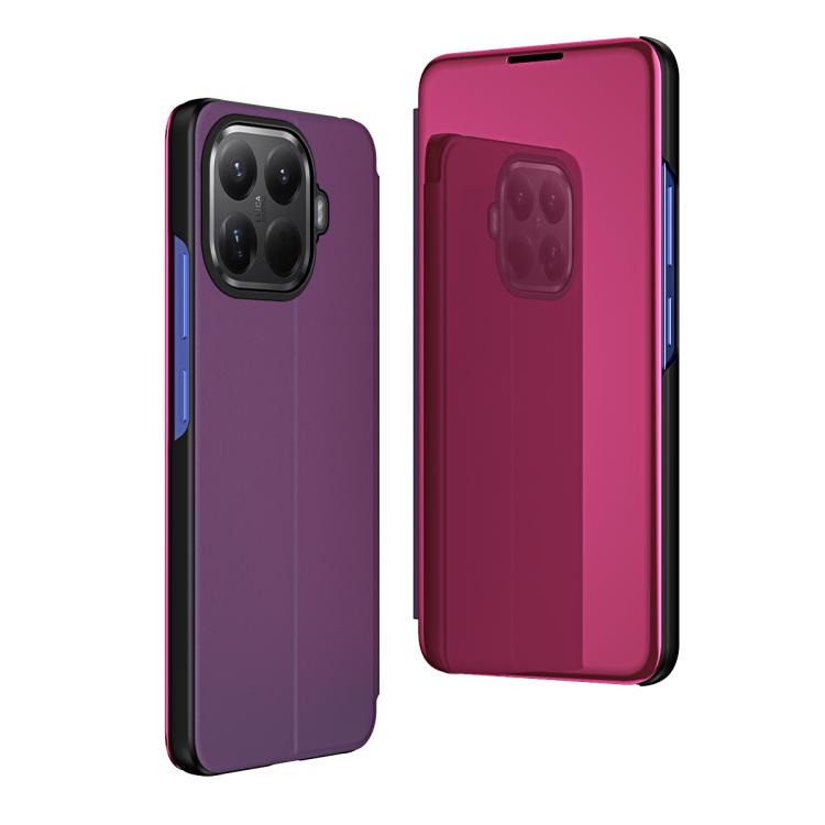 Plated Mirror Horizontal Flip Leather Phone Case with Holder, For Xiaomi 17T Pro 5G, For Xiaomi 17T 5G, For Redmi Note 15 Pro 5G Global 163.6mm, For Xiaomi 15T Pro, For Xiaomi 15T, For Redmi Note 14 4G 164.84mm