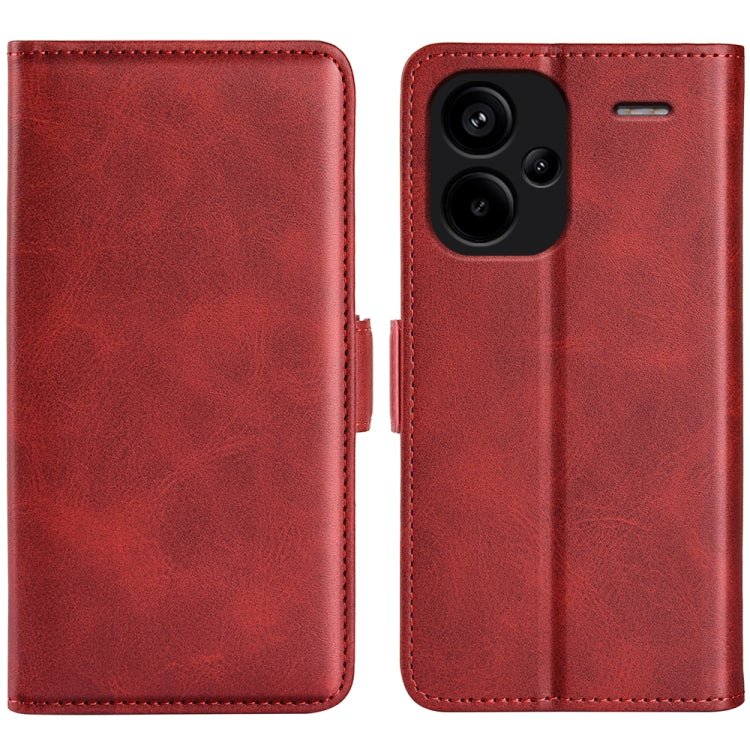 Dual-side Magnetic Buckle Horizontal Flip Leather Phone Case, For Xiaomi Redmi 13C 4G, For Xiaomi Redmi Note 13 Pro+, For Xiaomi Redmi Note 13 Pro 5G, For Xiaomi 13T, For Redmi Note 17 Pro Max 5G Global 163mm, For Redmi A7 Pro 171mm / Poco C85x 5G     ...