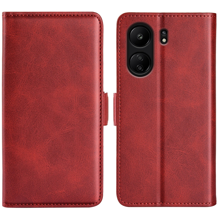 Dual-side Magnetic Buckle Horizontal Flip Leather Phone Case, For Xiaomi Redmi 13C 4G, For Xiaomi Redmi Note 13 Pro+, For Xiaomi Redmi Note 13 Pro 5G, For Xiaomi 13T, For Redmi Note 17 Pro Max 5G Global 163mm, For Redmi A7 Pro 171mm / Poco C85x 5G     ...