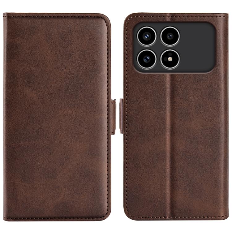 Dual-side Magnetic Buckle Horizontal Flip Leather Phone Case, For Redmi Note 15 4G / 5G Global 164mm, For Xiaomi Poco F8 Ultra 5G, For Xiaomi Poco F8 Pro 5G, For Redmi K80 Pro / Poco F7 Ultra, For Redmi K80 / Poco F7 Pro