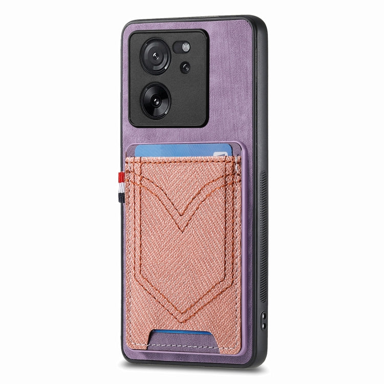 Denim Texture Leather Skin Phone Case with Card Slot, For Xiaomi Redmi Note 13 Pro 4G, For Xiaomi Redmi Note 13, For Xiaomi Redmi Note 13 Pro+, For Xiaomi Redmi Note 13 Pro 5G, For Xiaomi 13T / 13T Pro