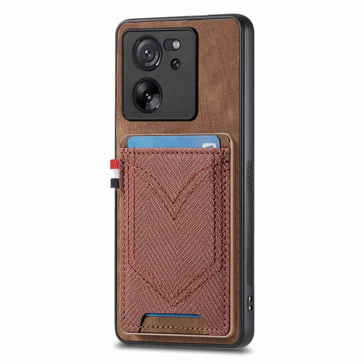Denim Texture Leather Skin Phone Case with Card Slot, For Xiaomi Redmi Note 13 Pro 4G, For Xiaomi Redmi Note 13, For Xiaomi Redmi Note 13 Pro+, For Xiaomi Redmi Note 13 Pro 5G, For Xiaomi 13T / 13T Pro