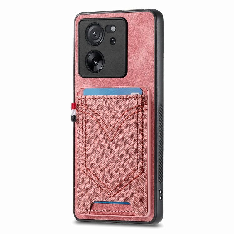 Denim Texture Leather Skin Phone Case with Card Slot, For Xiaomi Redmi Note 13 Pro 4G, For Xiaomi Redmi Note 13, For Xiaomi Redmi Note 13 Pro+, For Xiaomi Redmi Note 13 Pro 5G, For Xiaomi 13T / 13T Pro