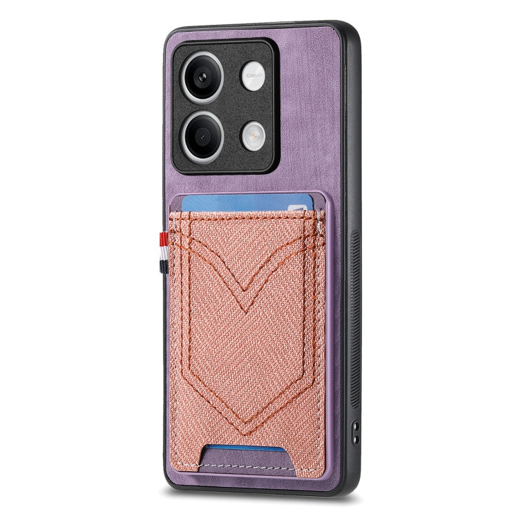 Denim Texture Leather Skin Phone Case with Card Slot, For Xiaomi Redmi Note 13 Pro 4G, For Xiaomi Redmi Note 13, For Xiaomi Redmi Note 13 Pro+, For Xiaomi Redmi Note 13 Pro 5G, For Xiaomi 13T / 13T Pro