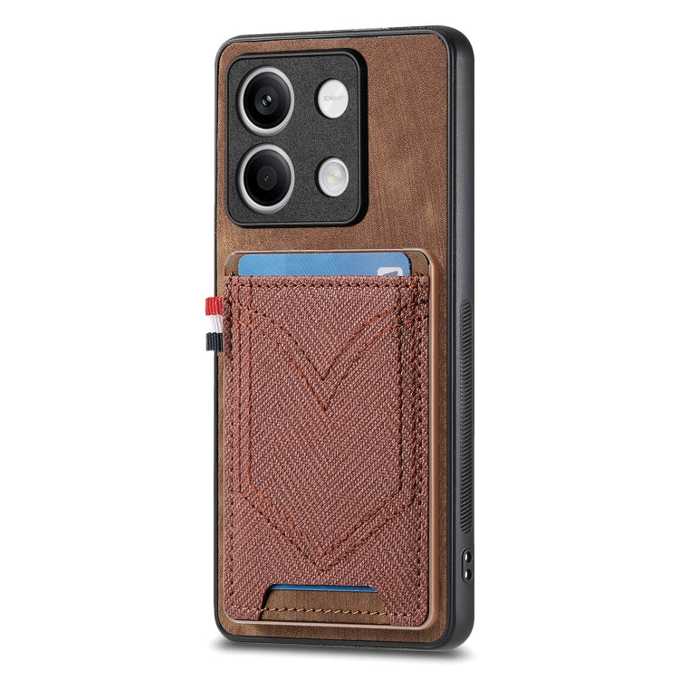 Denim Texture Leather Skin Phone Case with Card Slot, For Xiaomi Redmi Note 13 Pro 4G, For Xiaomi Redmi Note 13, For Xiaomi Redmi Note 13 Pro+, For Xiaomi Redmi Note 13 Pro 5G, For Xiaomi 13T / 13T Pro