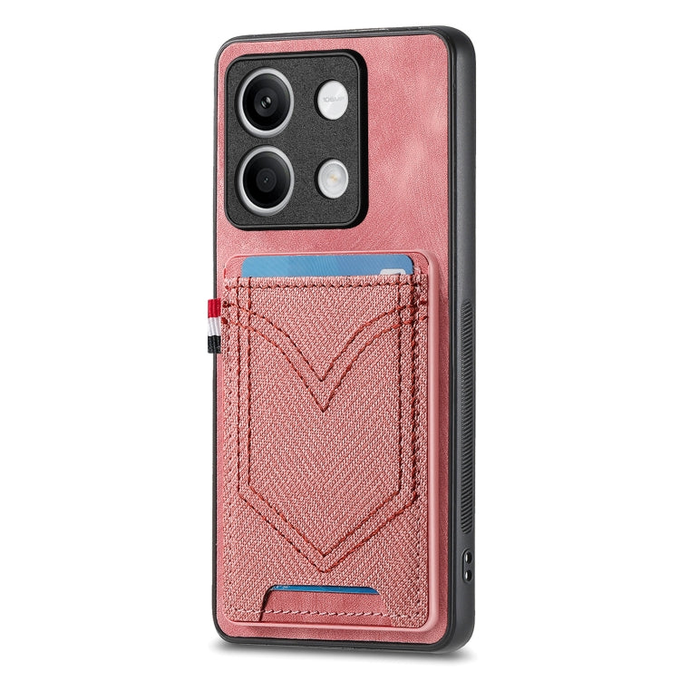 Denim Texture Leather Skin Phone Case with Card Slot, For Xiaomi Redmi Note 13 Pro 4G, For Xiaomi Redmi Note 13, For Xiaomi Redmi Note 13 Pro+, For Xiaomi Redmi Note 13 Pro 5G, For Xiaomi 13T / 13T Pro