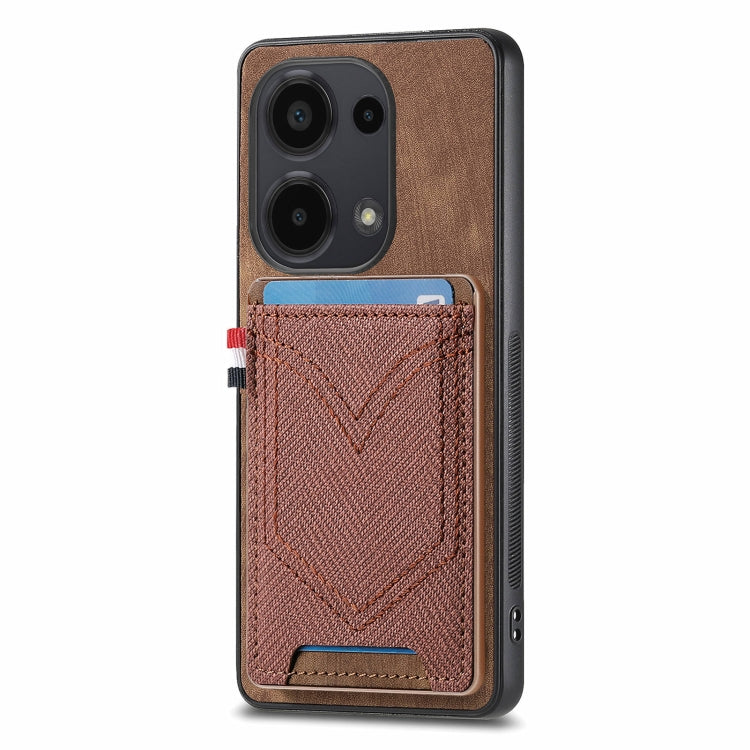 Denim Texture Leather Skin Phone Case with Card Slot, For Xiaomi Redmi Note 13 Pro 4G, For Xiaomi Redmi Note 13, For Xiaomi Redmi Note 13 Pro+, For Xiaomi Redmi Note 13 Pro 5G, For Xiaomi 13T / 13T Pro