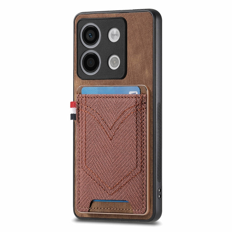 Denim Texture Leather Skin Phone Case with Card Slot, For Xiaomi Redmi Note 13 Pro 4G, For Xiaomi Redmi Note 13, For Xiaomi Redmi Note 13 Pro+, For Xiaomi Redmi Note 13 Pro 5G, For Xiaomi 13T / 13T Pro