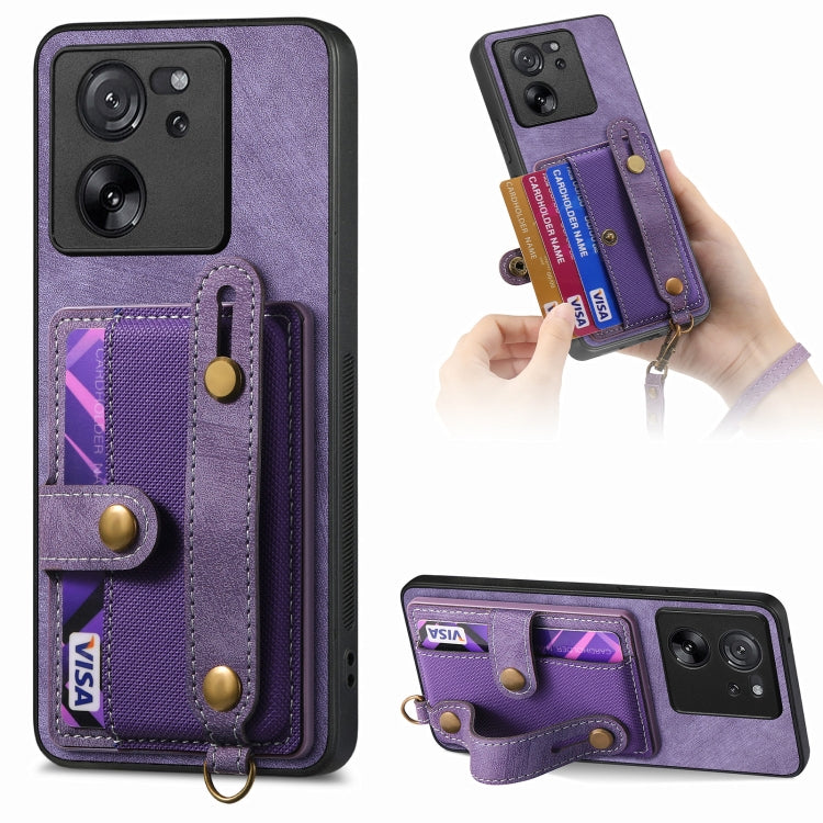 Retro Cross Wristband Wallet Leather Back Phone Case, For Xiaomi Redmi Note 13 Pro 4G, For Xiaomi 14 Pro, For Xiaomi 14, For Xiaomi Redmi Note 13, For Xiaomi Redmi Note 13 Pro+, For Xiaomi Redmi Note 13 Pro 5G, For Xiaomi 13T / 13T Pro