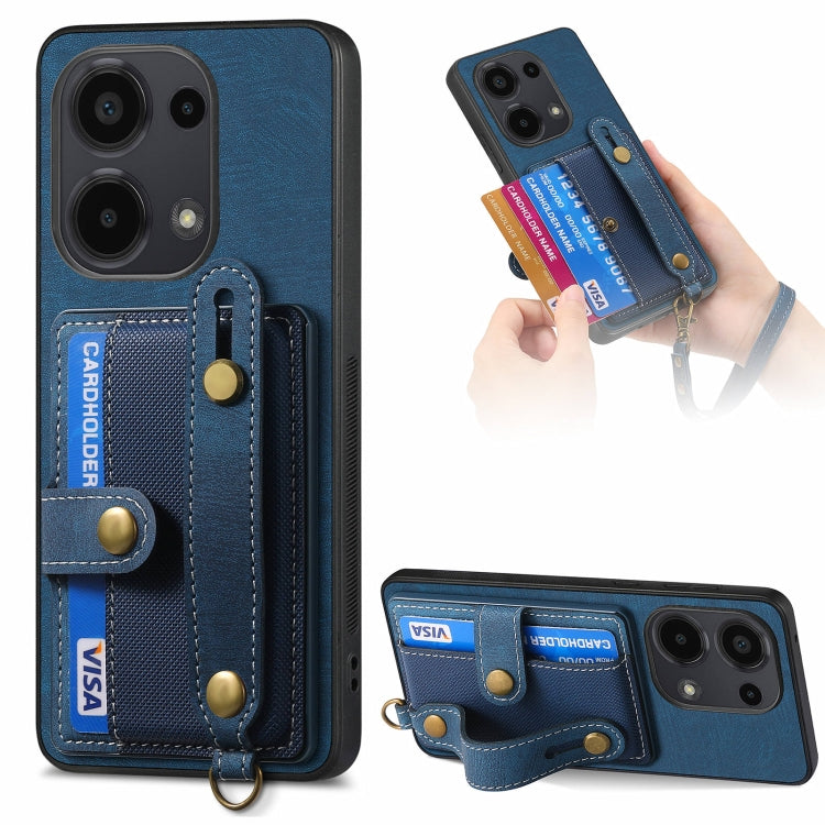 Retro Cross Wristband Wallet Leather Back Phone Case, For Xiaomi Redmi Note 13 Pro 4G, For Xiaomi 14 Pro, For Xiaomi 14, For Xiaomi Redmi Note 13, For Xiaomi Redmi Note 13 Pro+, For Xiaomi Redmi Note 13 Pro 5G, For Xiaomi 13T / 13T Pro