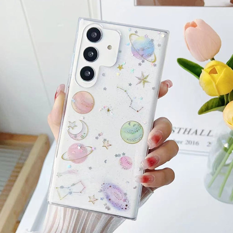 Cosmic Star Glitter Epoxy TPU Phone Case, For Samsung Galaxy S25 Ultra 5G, For Samsung Galaxy A16 5G, For Samsung Galaxy S24 FE 5G, For Samsung Galaxy A15, For Samsung Galaxy A55, For Samsung Galaxy A35, For Samsung Galaxy S24 Ultra 5G                 ...