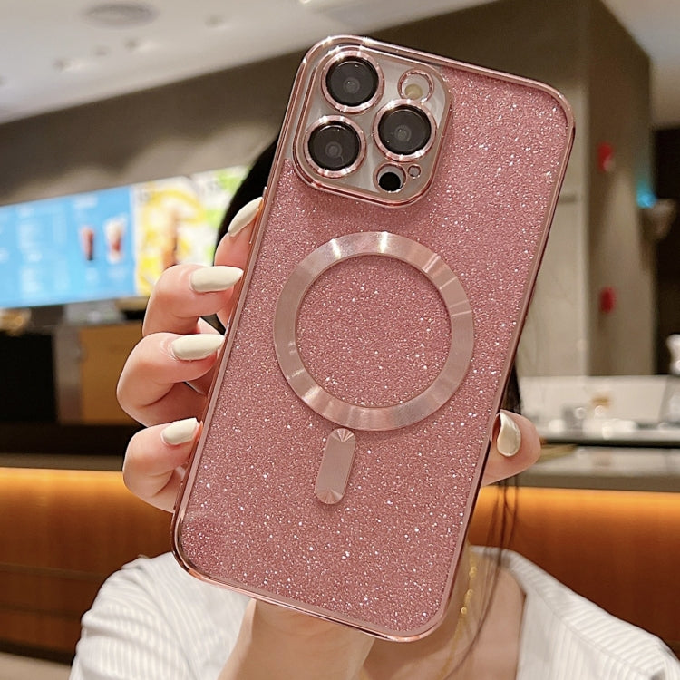Glitter Electroplating MagSafe TPU Phone Case, For iPhone 15, For iPhone 14 Plus, For iPhone 14, For iPhone 14 Pro, For iPhone 14 Pro Max, For iPhone SE 2022 / 7 / 8