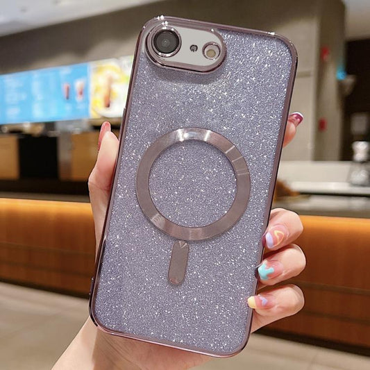 Glitter Electroplating MagSafe TPU Phone Case, For iPhone 17e / 16e, For iPhone 17 Pro Max, For iPhone 17 Pro, For iPhone 17, For iPhone Air, For iPhone 16 Pro Max